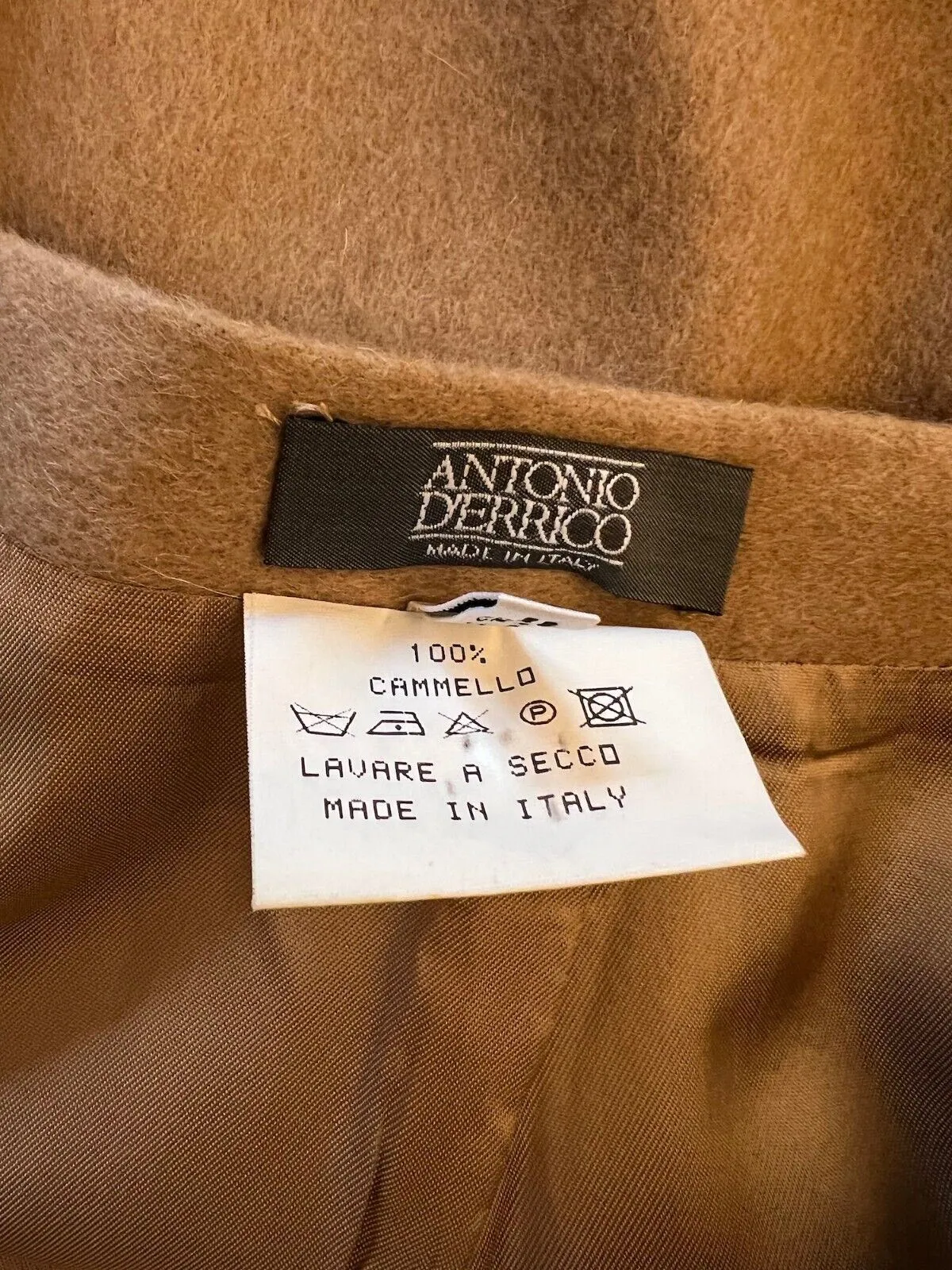 Antonio D'errico Womens Camel Hair Pencil Skirt UK 14 EU 42 US 10