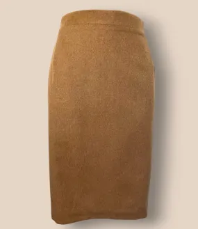 Antonio D'errico Womens Camel Hair Pencil Skirt UK 14 EU 42 US 10