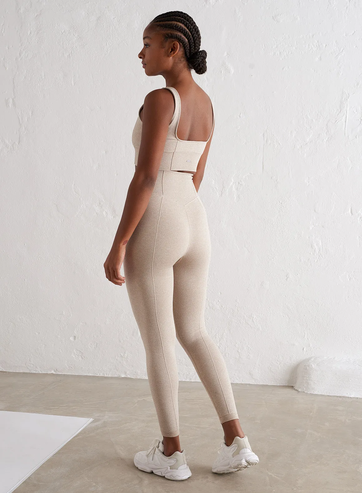 Beige Luxe Seamless Tights