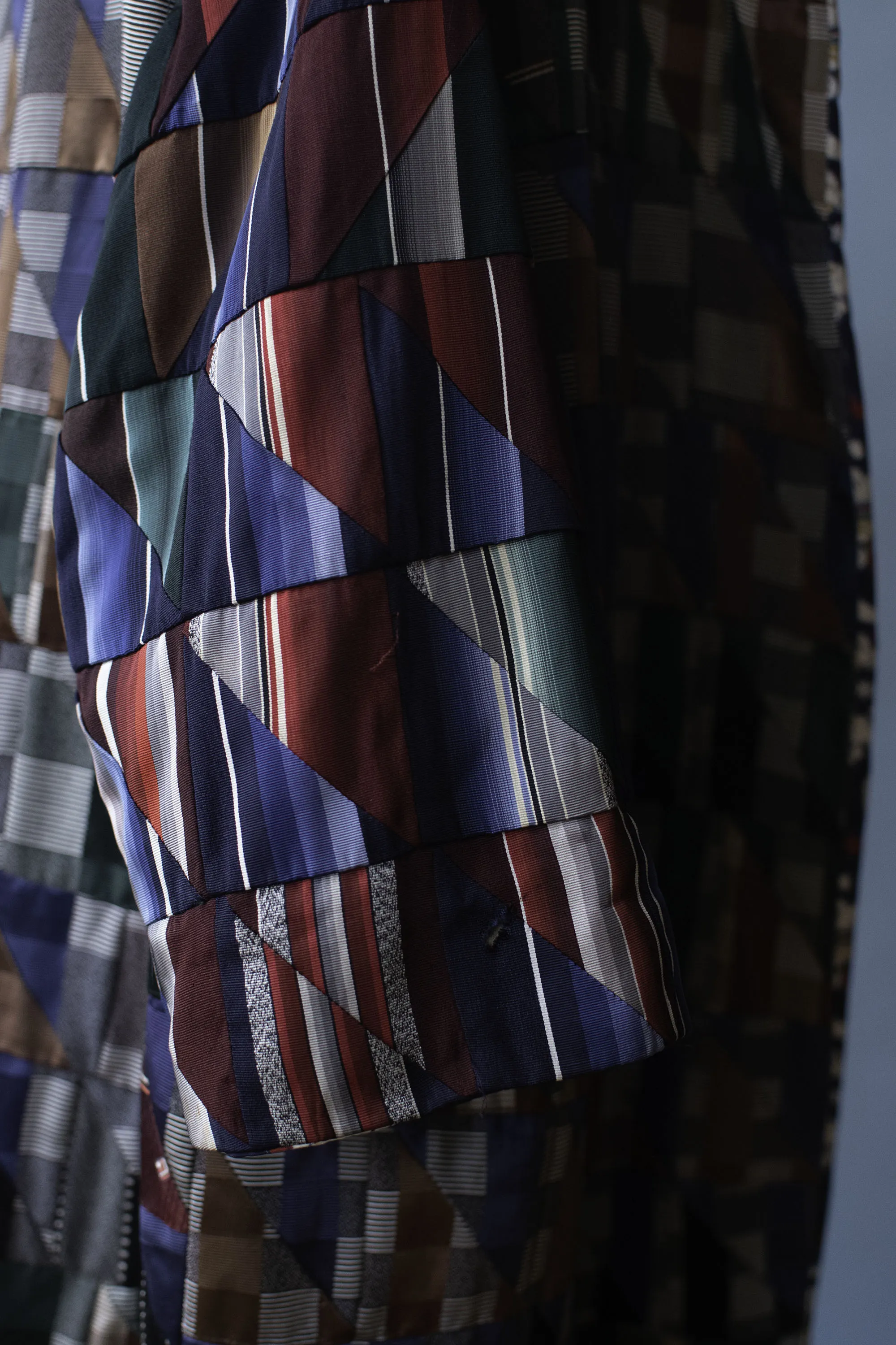 Bespoke Patchwork Tie / Celestial print  Coat