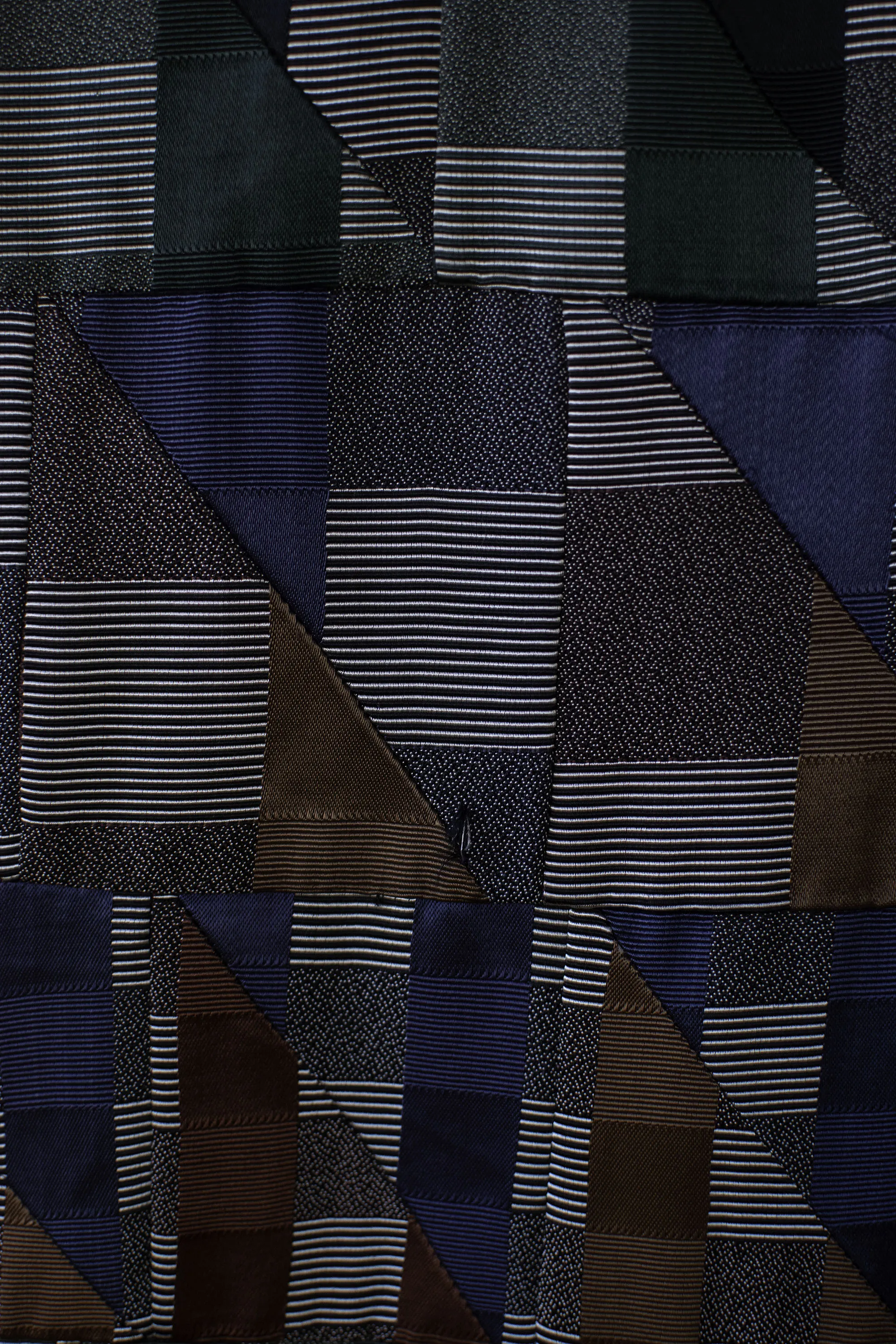 Bespoke Patchwork Tie / Celestial print  Coat