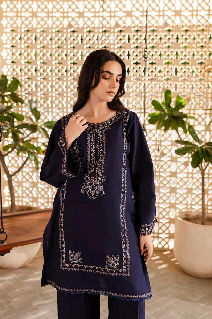 BlueBell 2Pc - Embroidered Lawn Dress
