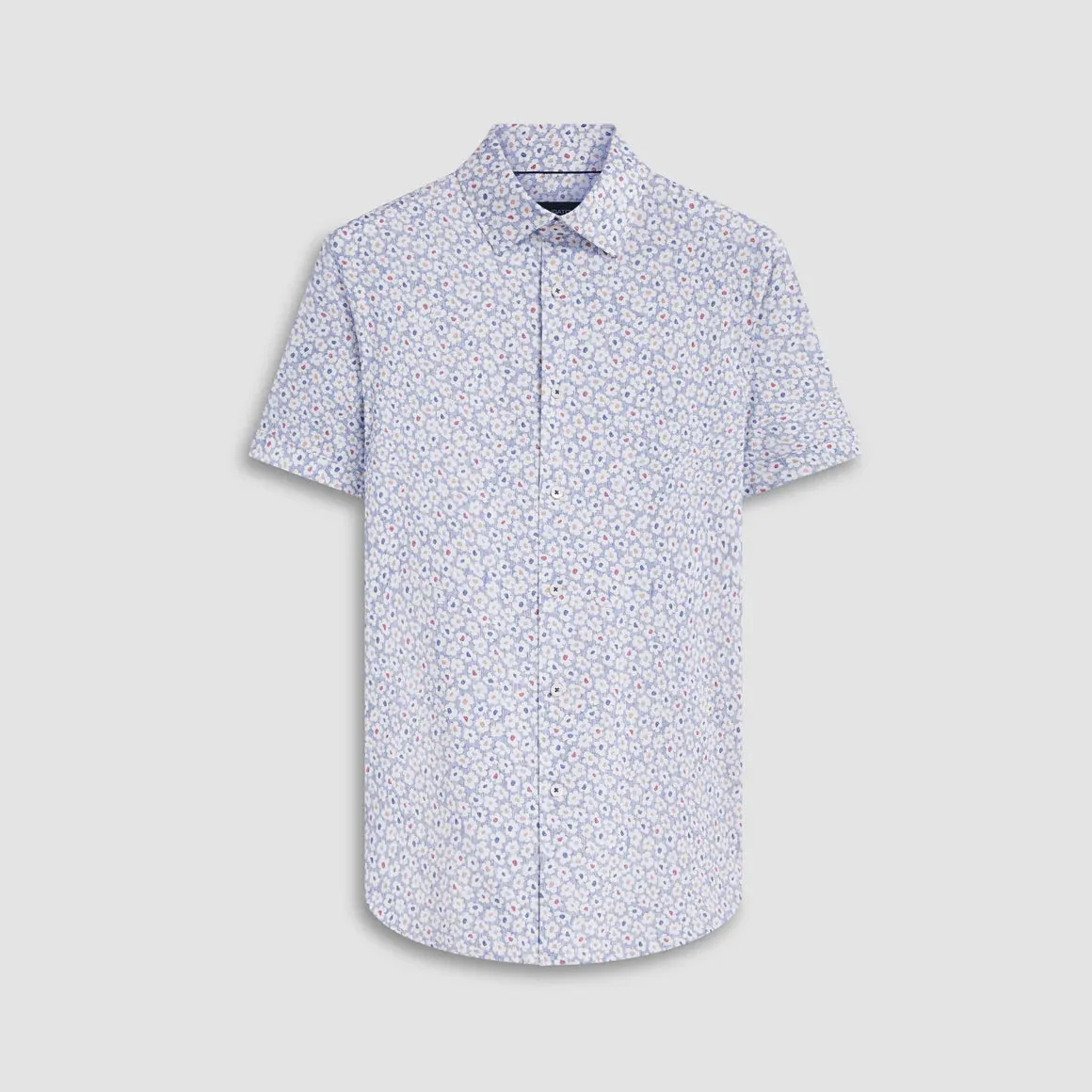 Bugatchi - Short Sleeve Shirt - Miles Floral Print OoohCotton Tech - 8 Way Stretch - Modern Fit - BF9524f40