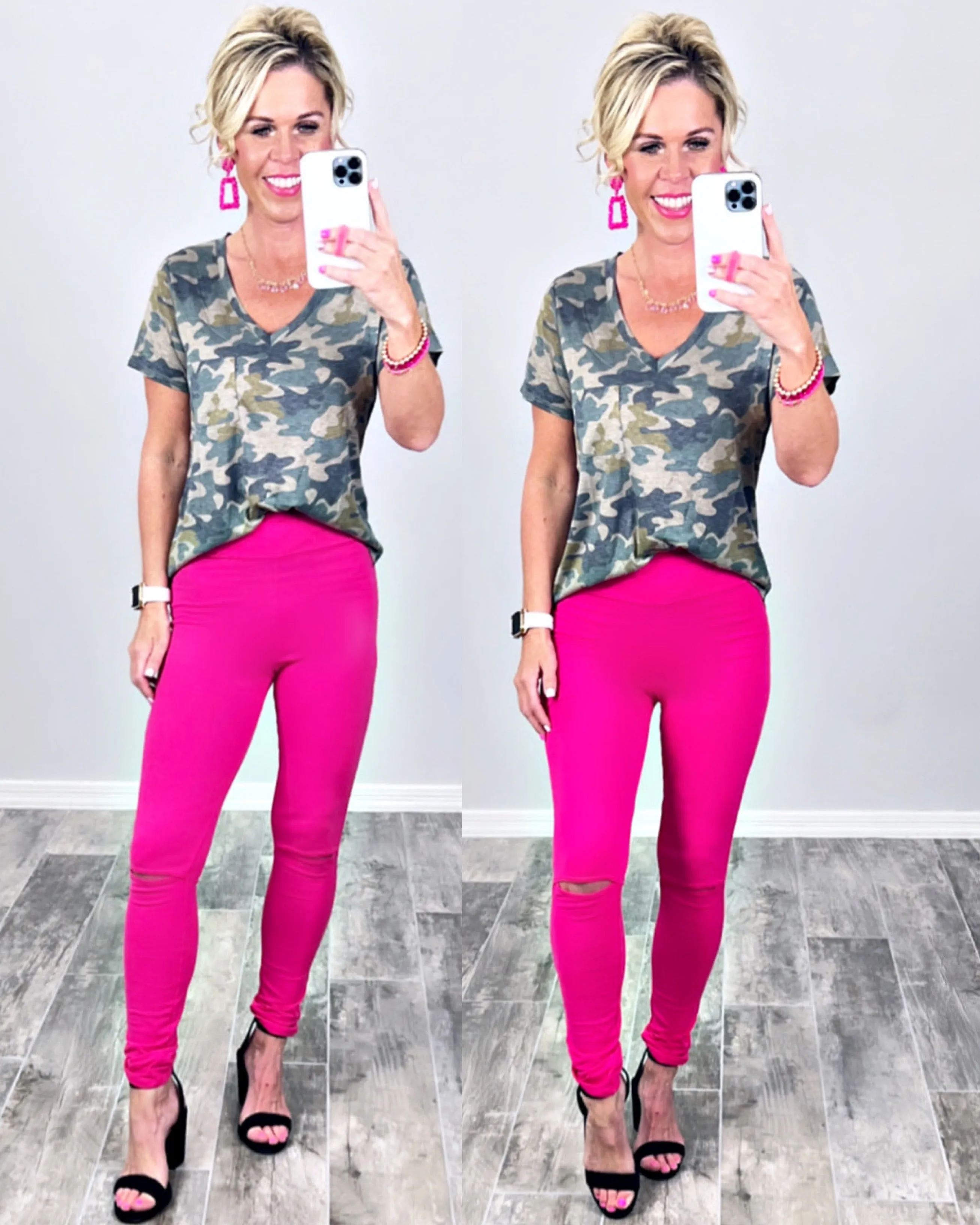 Casual in Camo Top - Light