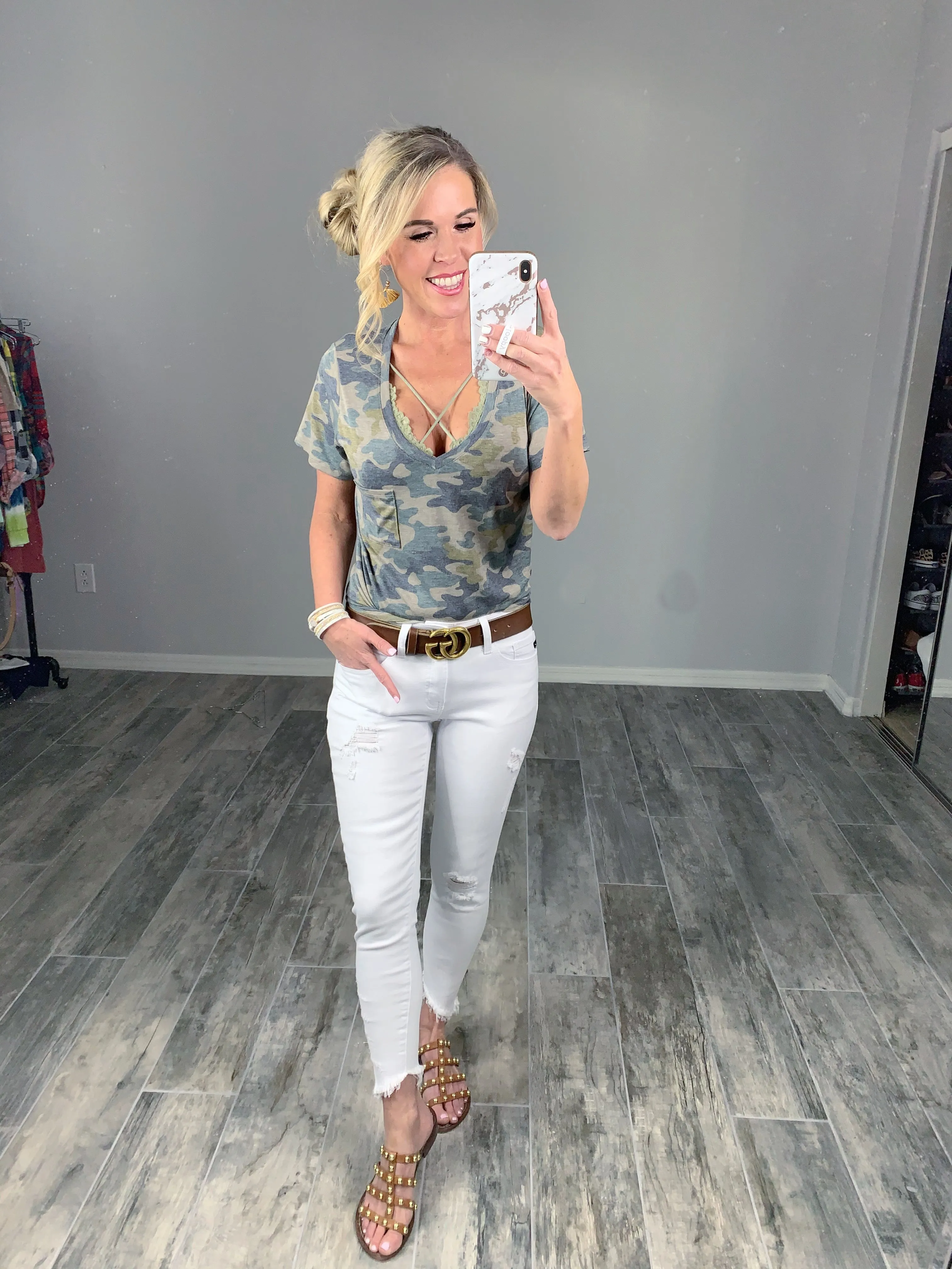 Casual in Camo Top - Light