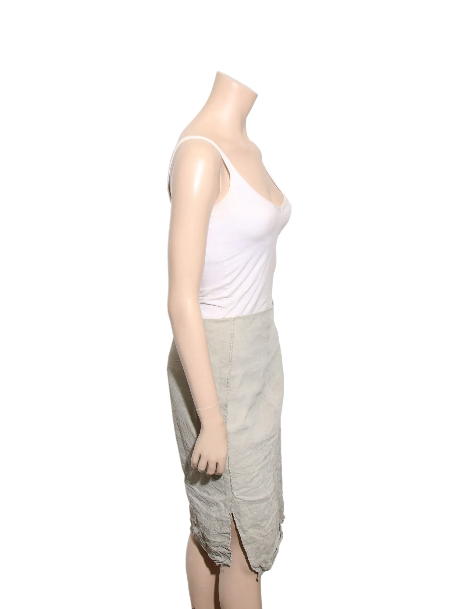 Crinkle Pencil Skirt