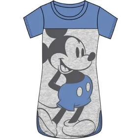 Disney Junior Scoop Neck Tunic Standing Mickey Blue Gray