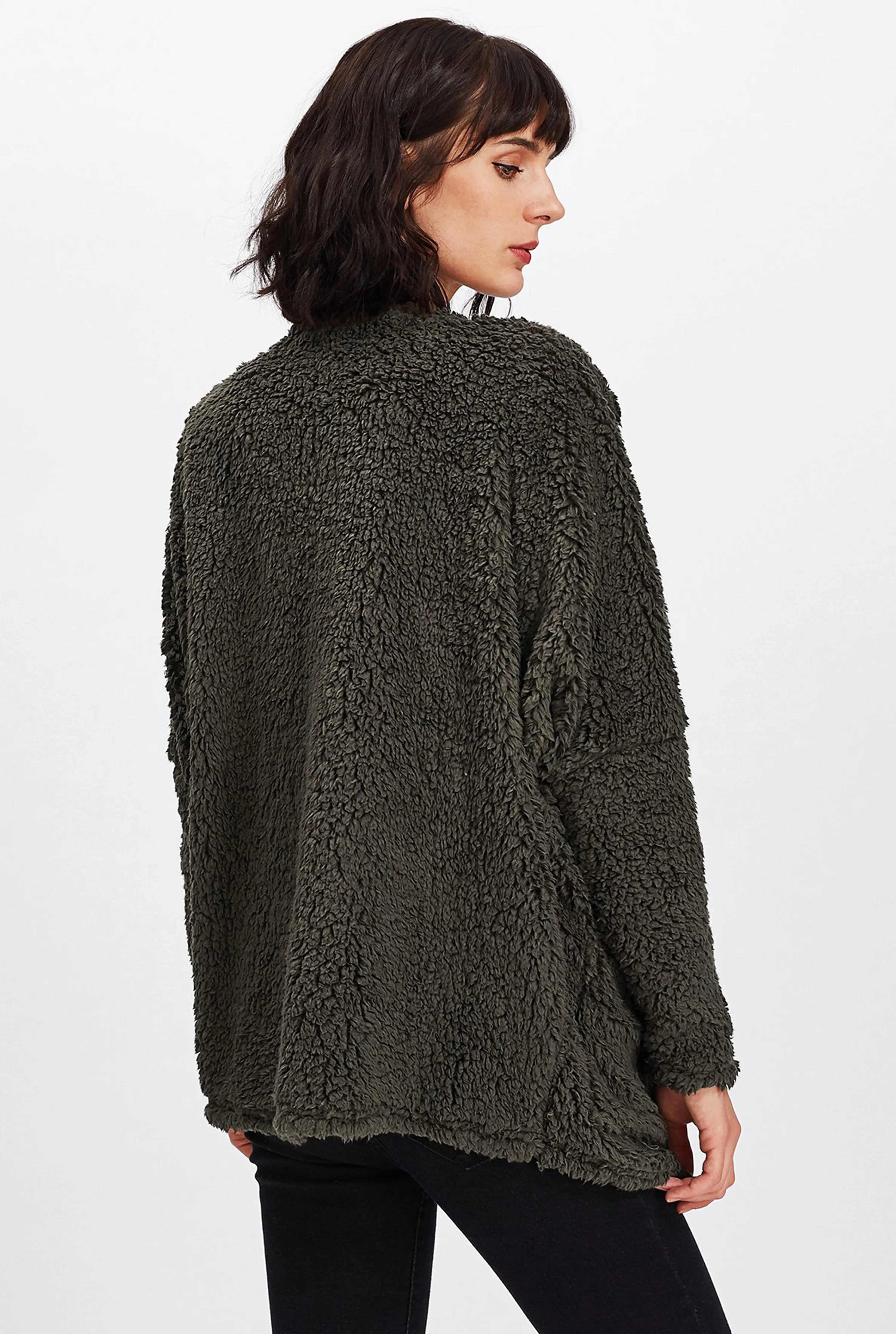 Fern Faux Teddy Coat