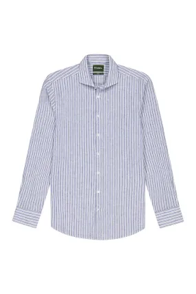 Flinders Winton Linen Shirt - Steel