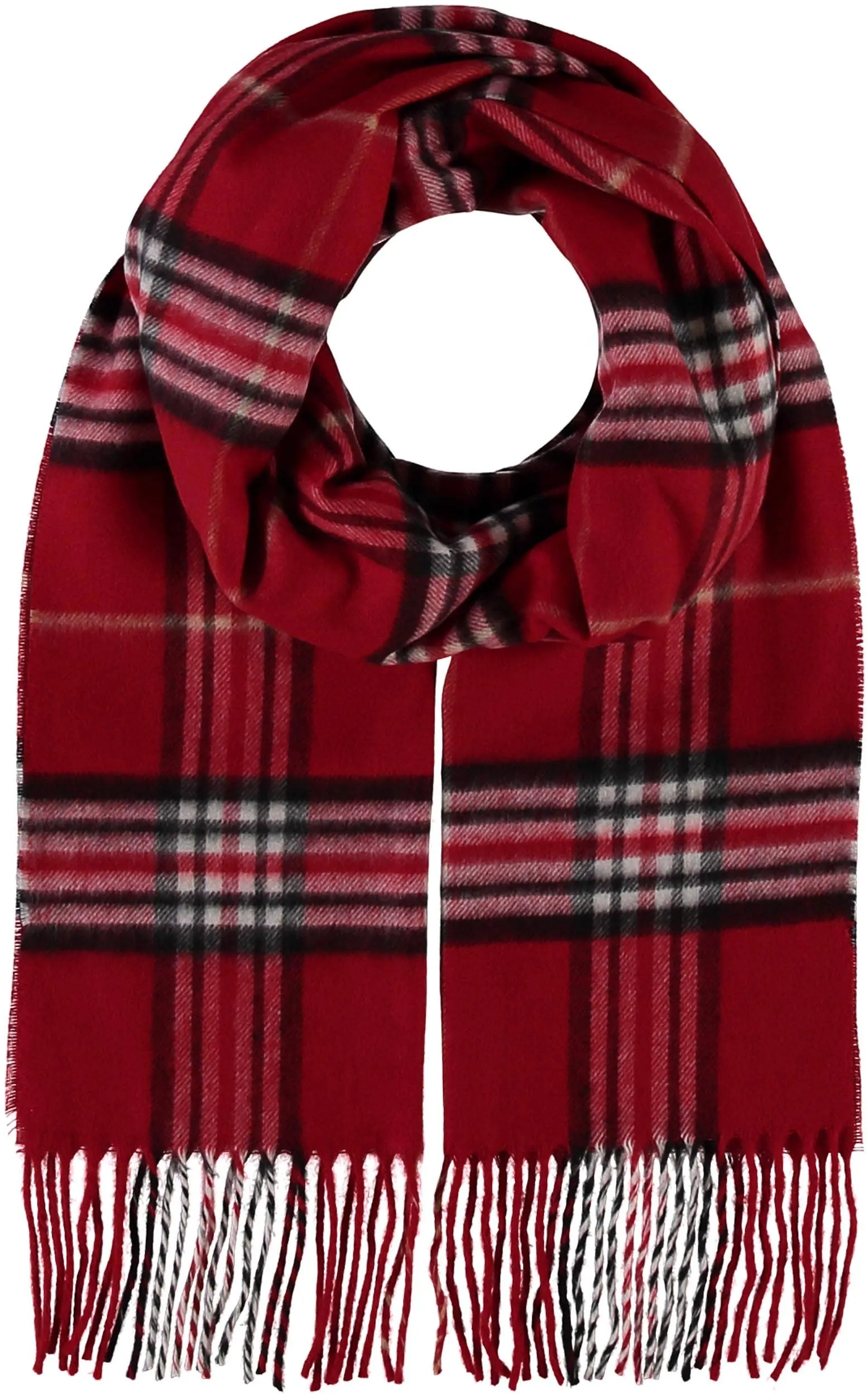 FRAAS - The Scarf Company - FRAAS Plaid Cashmink® Scarf: Off white