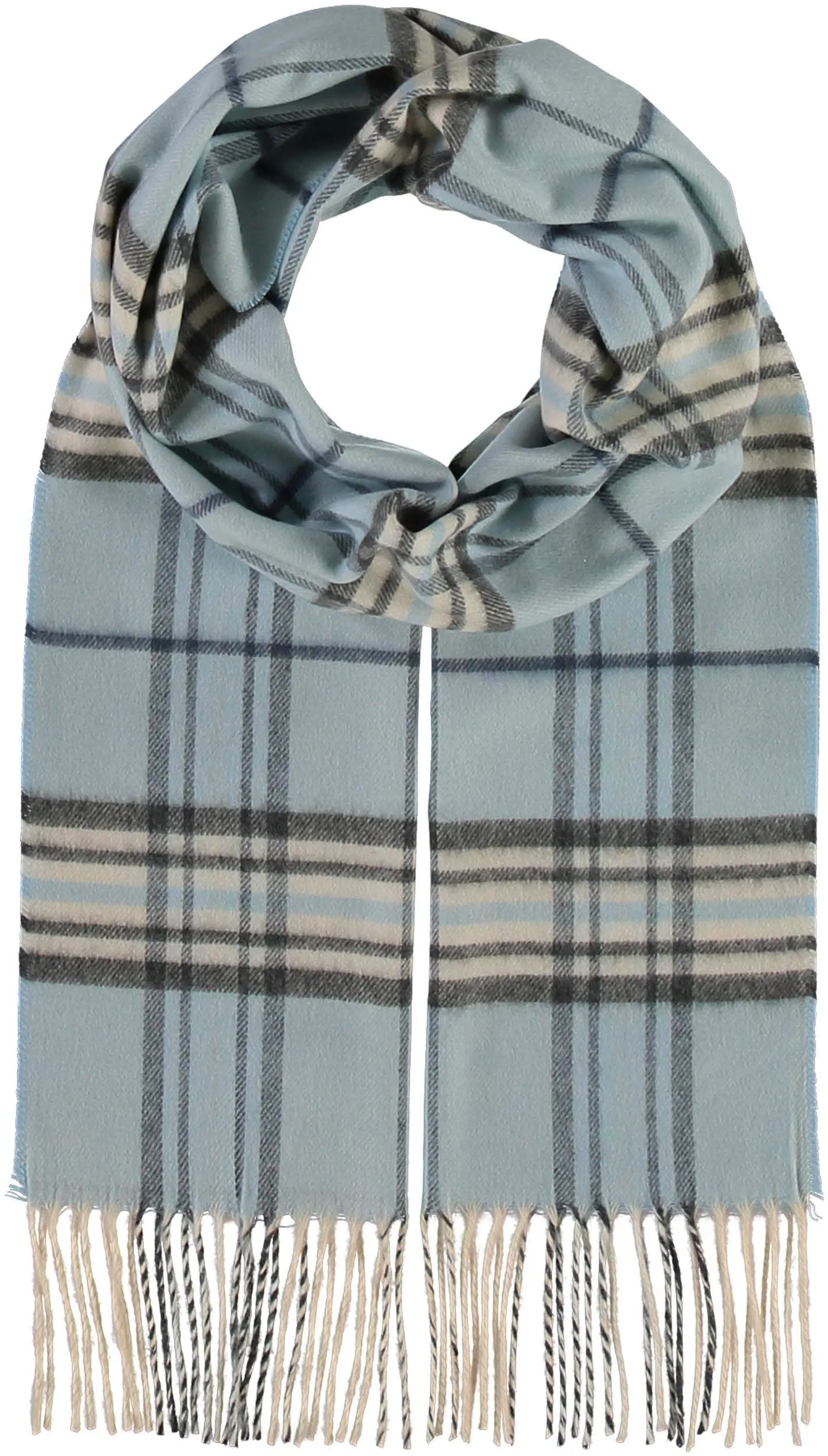 FRAAS - The Scarf Company - FRAAS Plaid Cashmink® Scarf: Off white