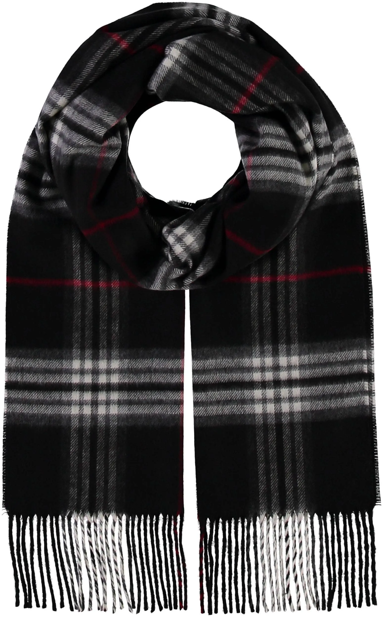 FRAAS - The Scarf Company - FRAAS Plaid Cashmink® Scarf: Off white