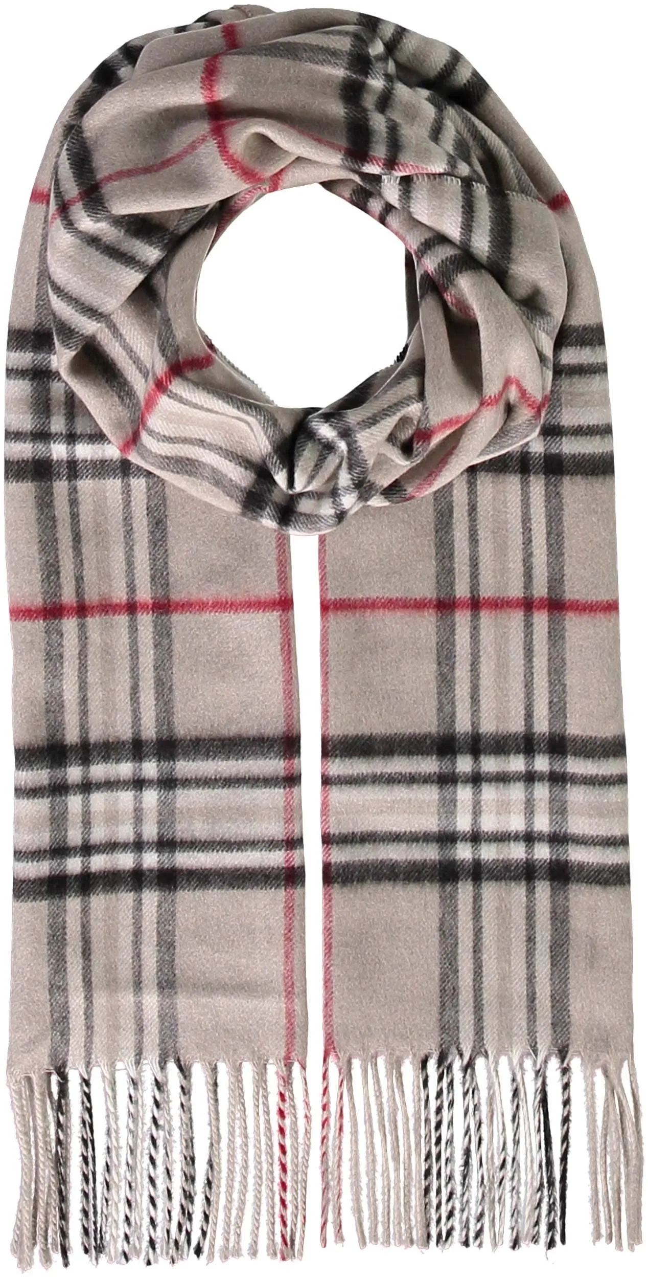 FRAAS - The Scarf Company - FRAAS Plaid Cashmink® Scarf: Off white