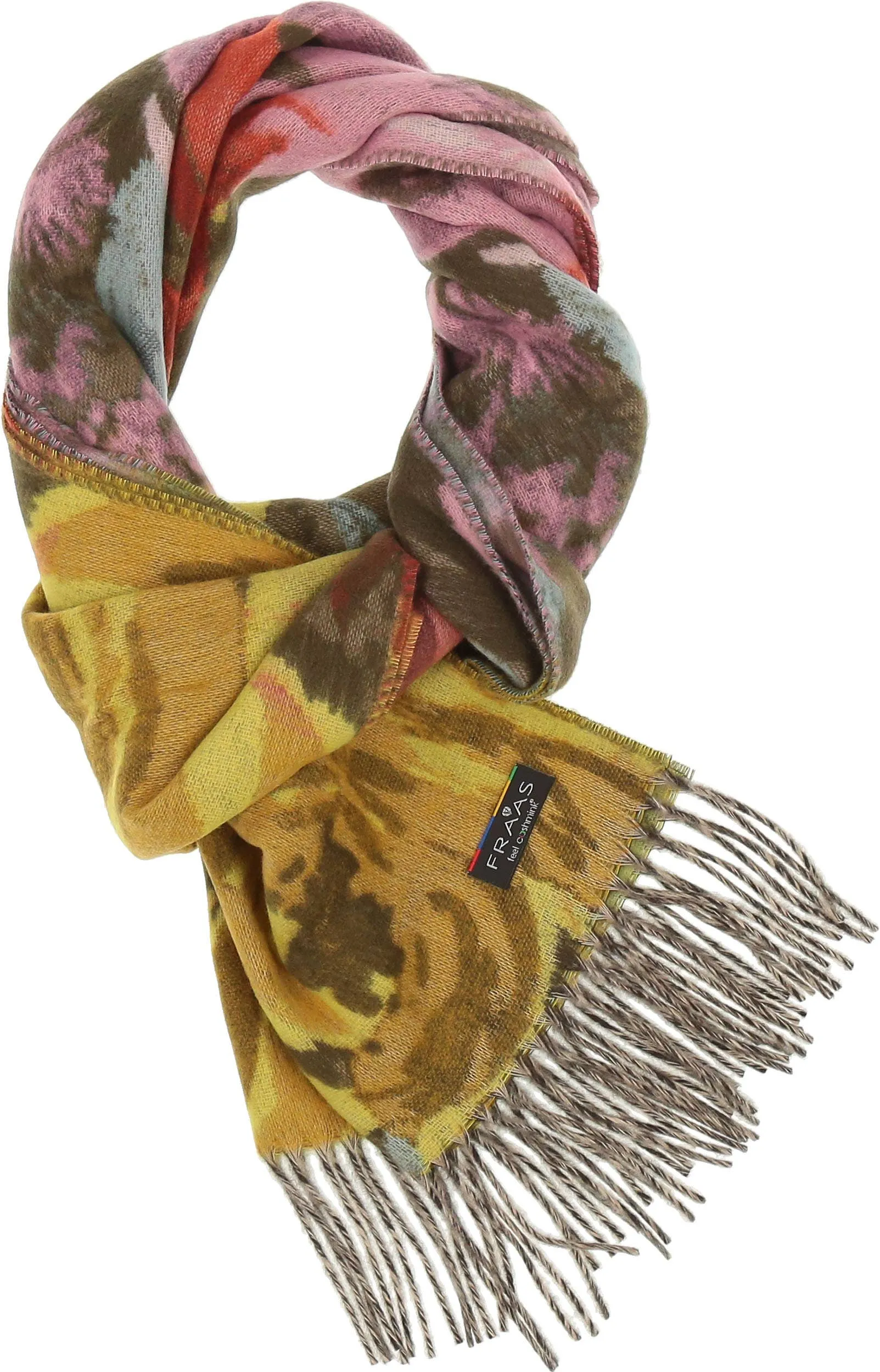 FRAAS - The Scarf Company - Romantic Roses Cashmink: Chinchilla