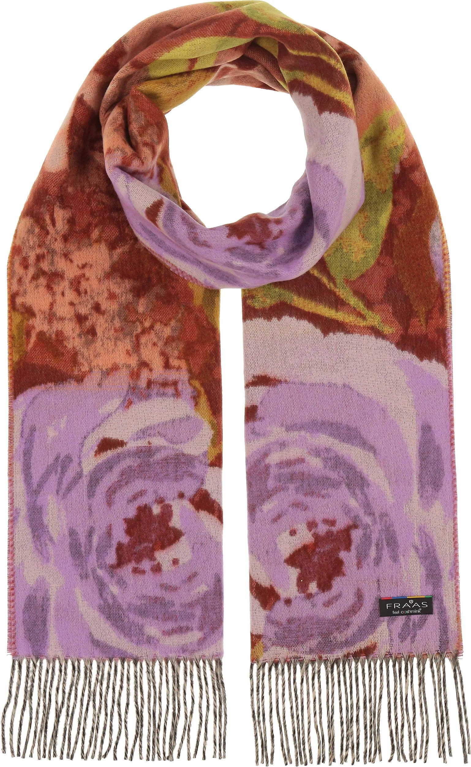 FRAAS - The Scarf Company - Romantic Roses Cashmink: Chinchilla