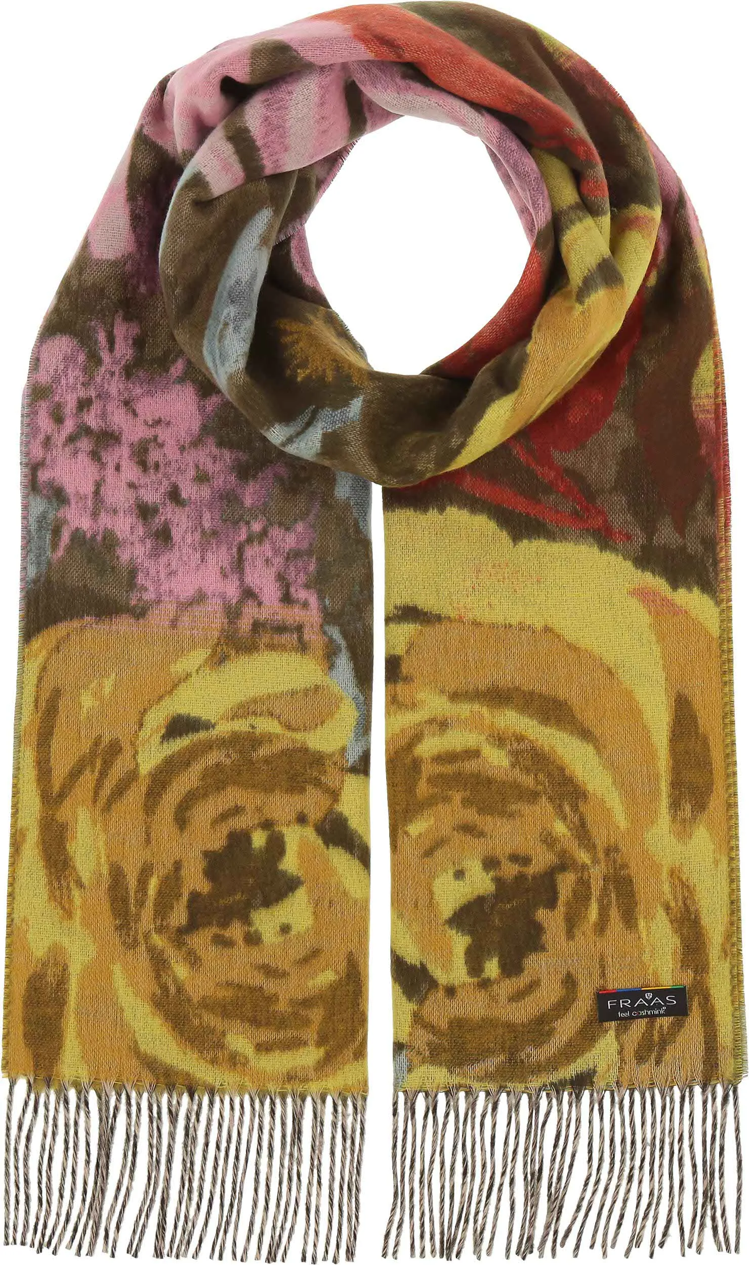 FRAAS - The Scarf Company - Romantic Roses Cashmink: Chinchilla