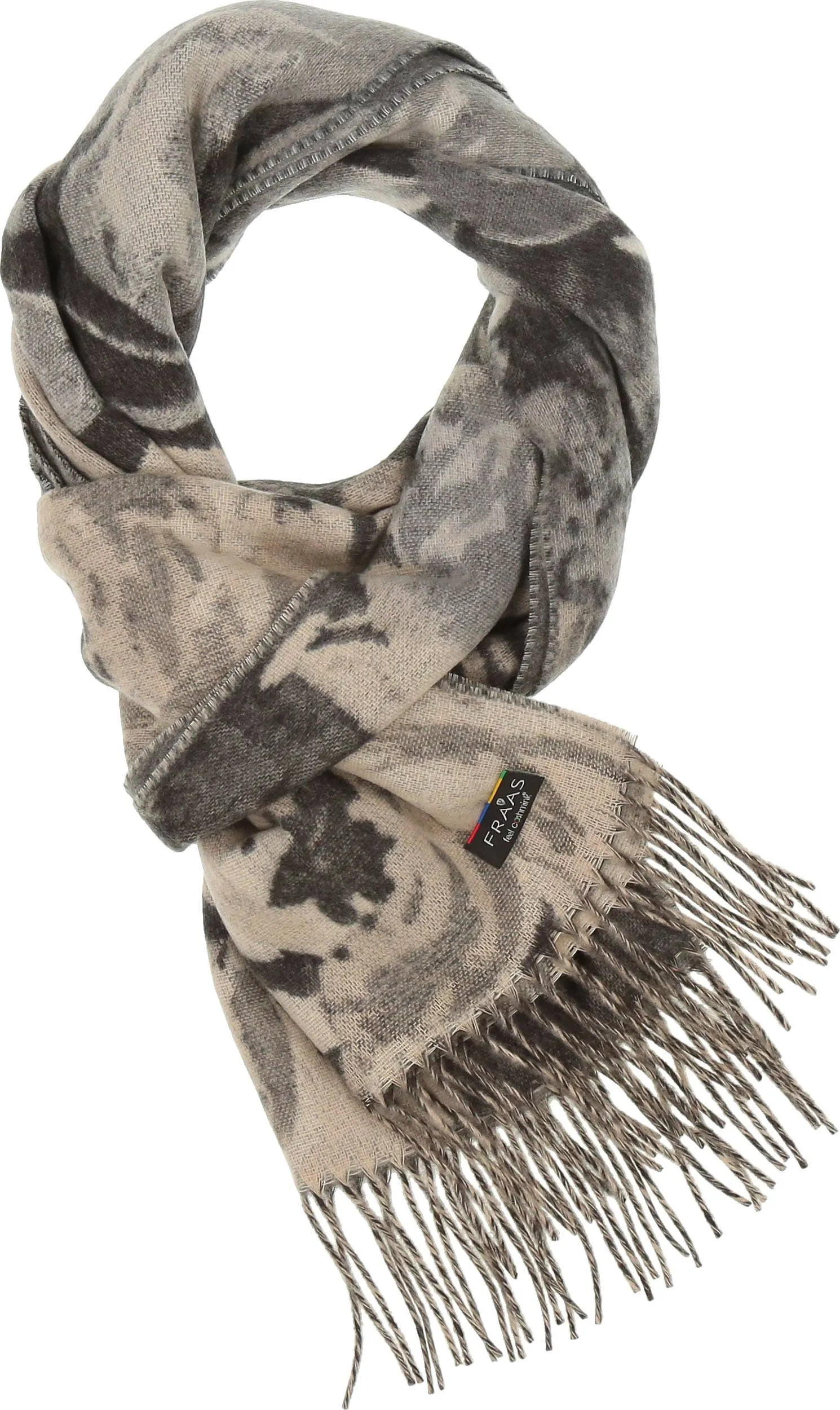 FRAAS - The Scarf Company - Romantic Roses Cashmink: Chinchilla