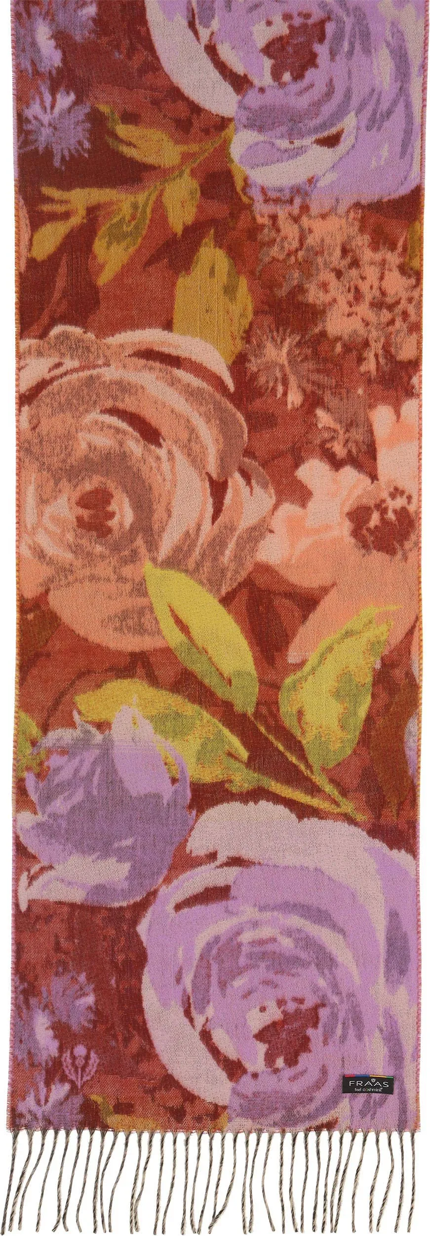 FRAAS - The Scarf Company - Romantic Roses Cashmink: Chinchilla