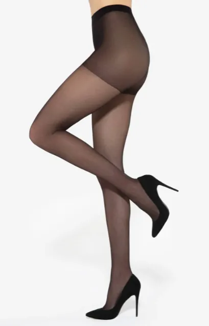 Gatta Classic Nero Black 15 Denier Tights | LAURA-BL