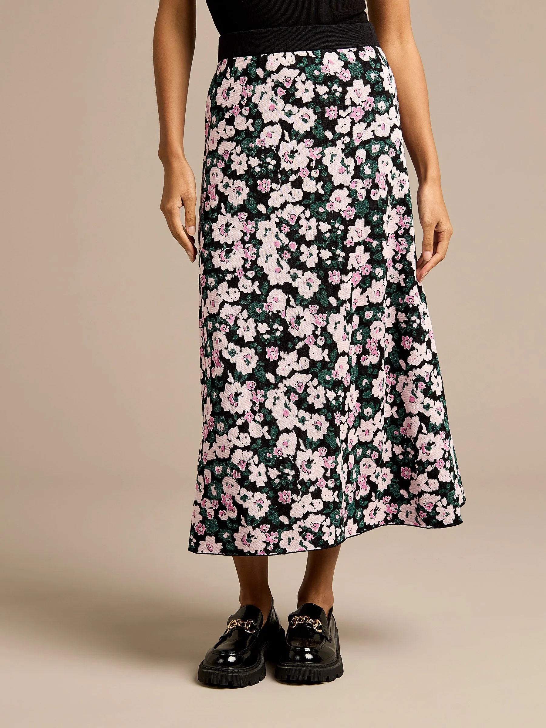 GWD Henrietta Floral Jacquard Skirt