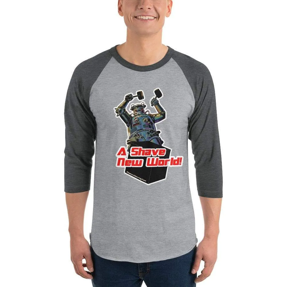 Hammering Robot 3/4 sleeve raglan shirt