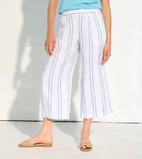 Hatley Women's Cropped Wide Leg Pants - Sunny Stripes