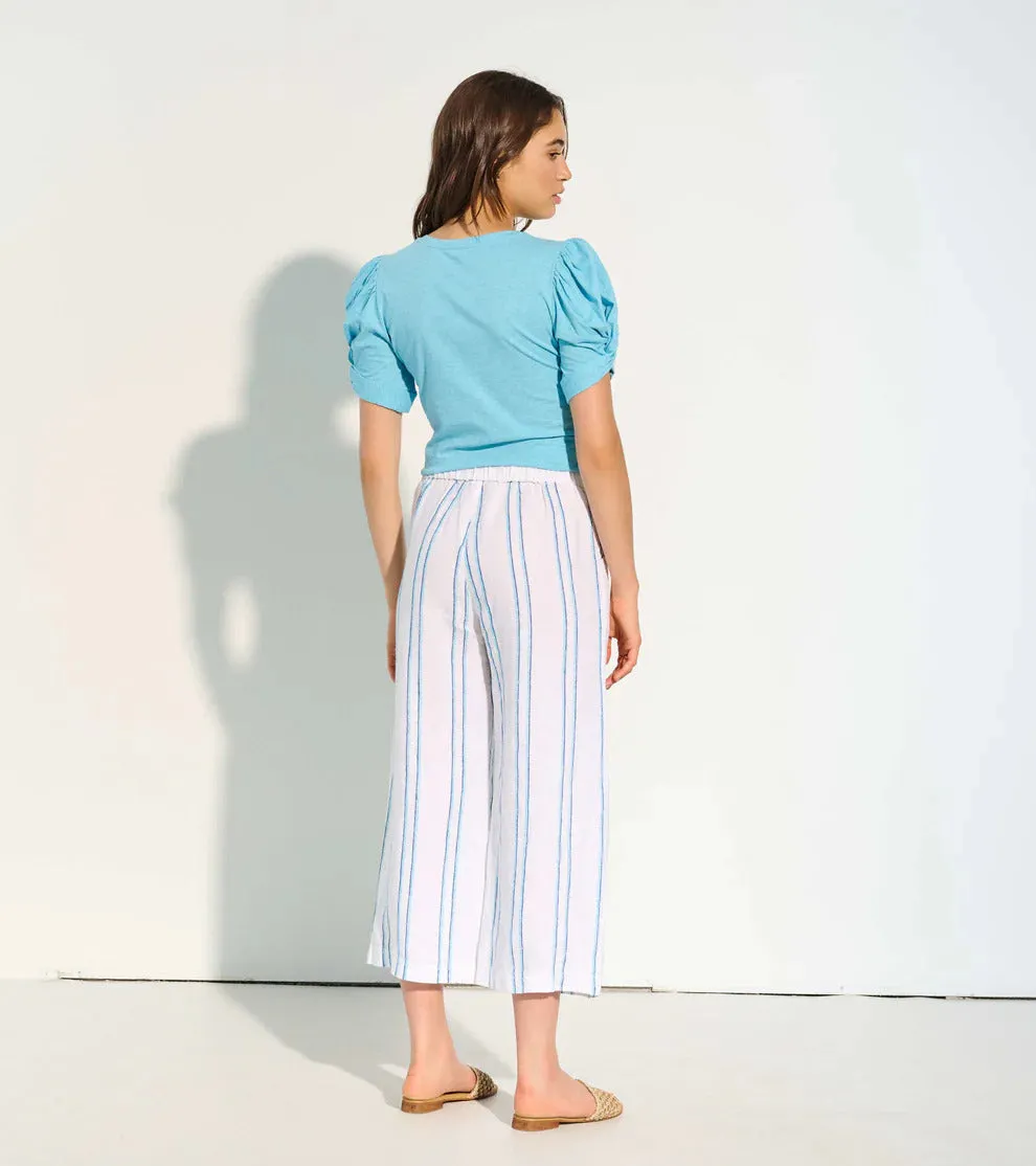 Hatley Women's Cropped Wide Leg Pants - Sunny Stripes