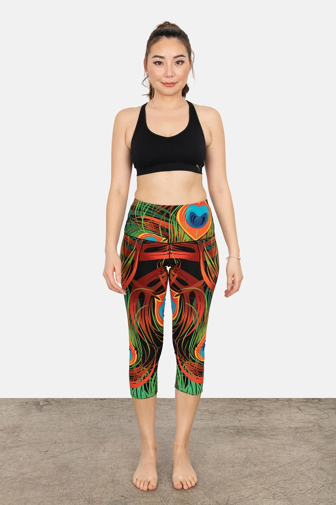High Waist DBL Layered Cropped Yoga Pants