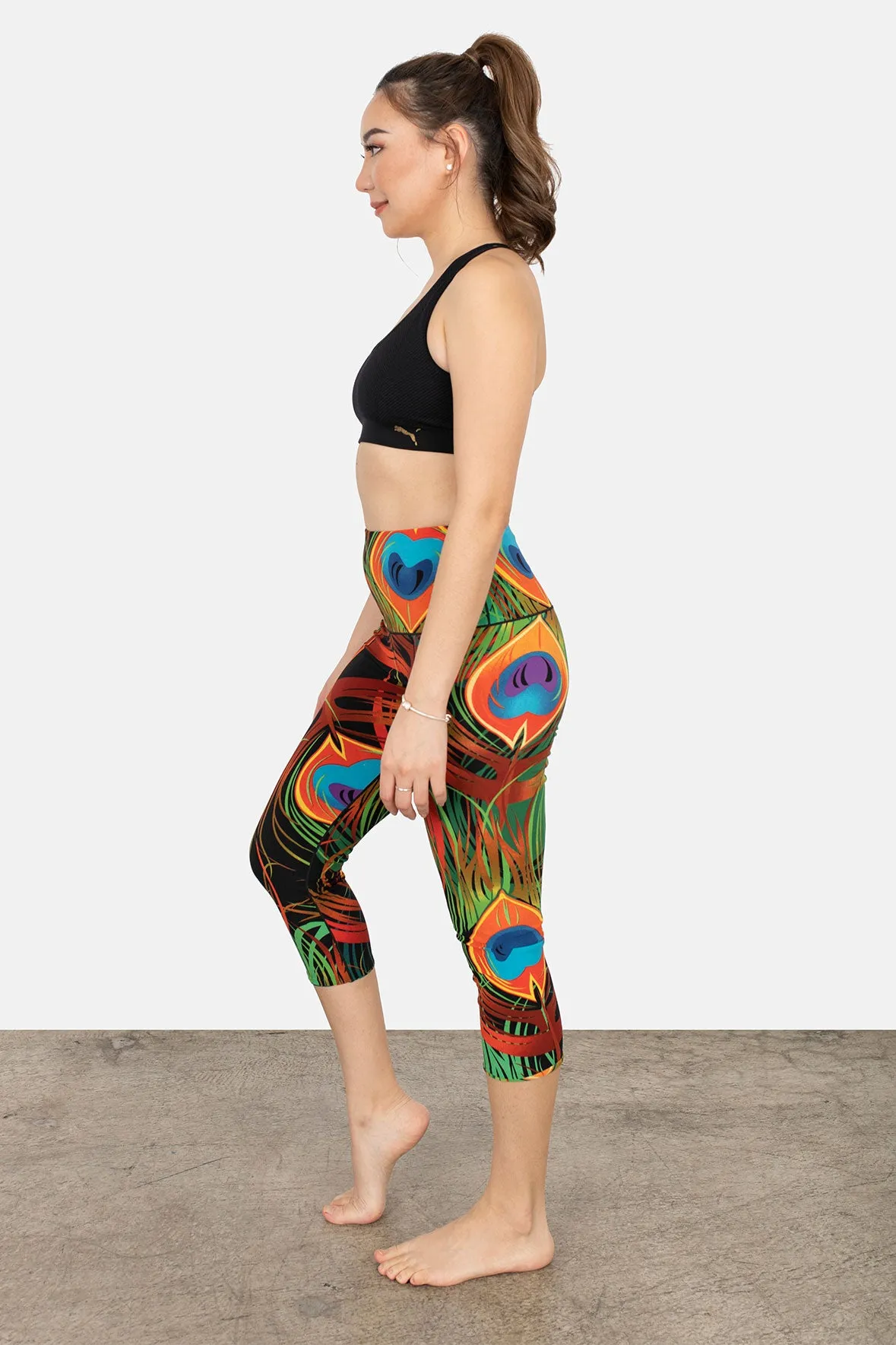 High Waist DBL Layered Cropped Yoga Pants