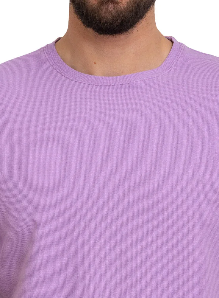 Lavender Squares Round T-Shirt