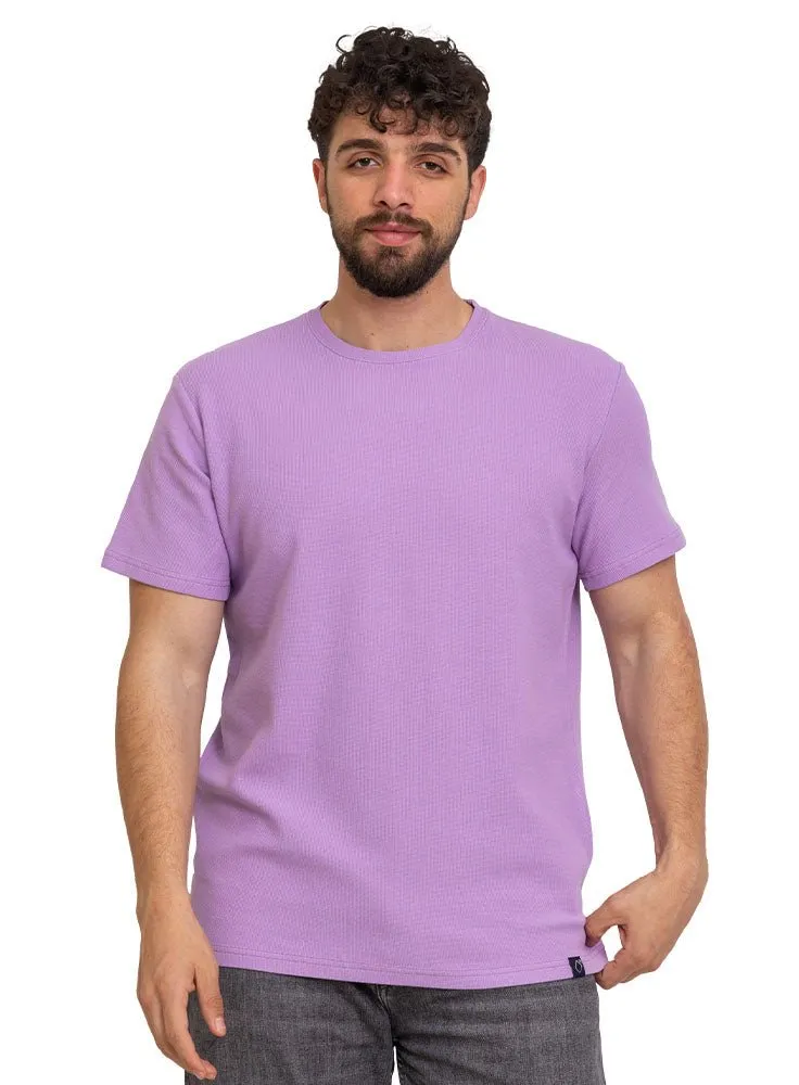 Lavender Squares Round T-Shirt
