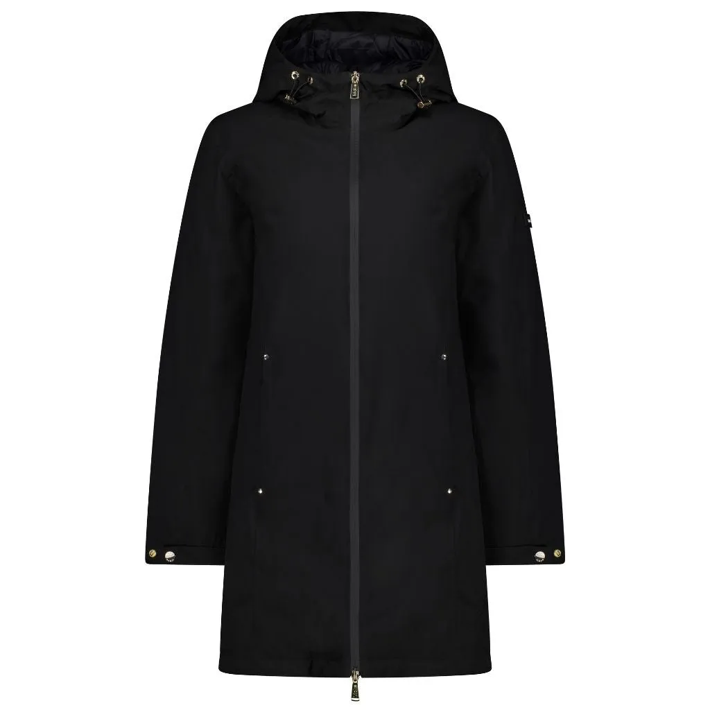 Leila Women's Waterproof Down Coat - Black