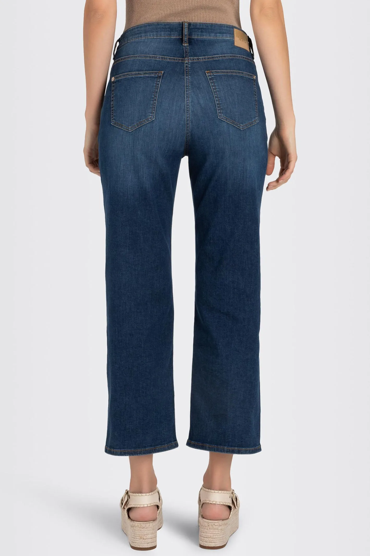 Mac 5984-9B-0391L D544 Basic Blue Stone Light Weight Denim Culottes