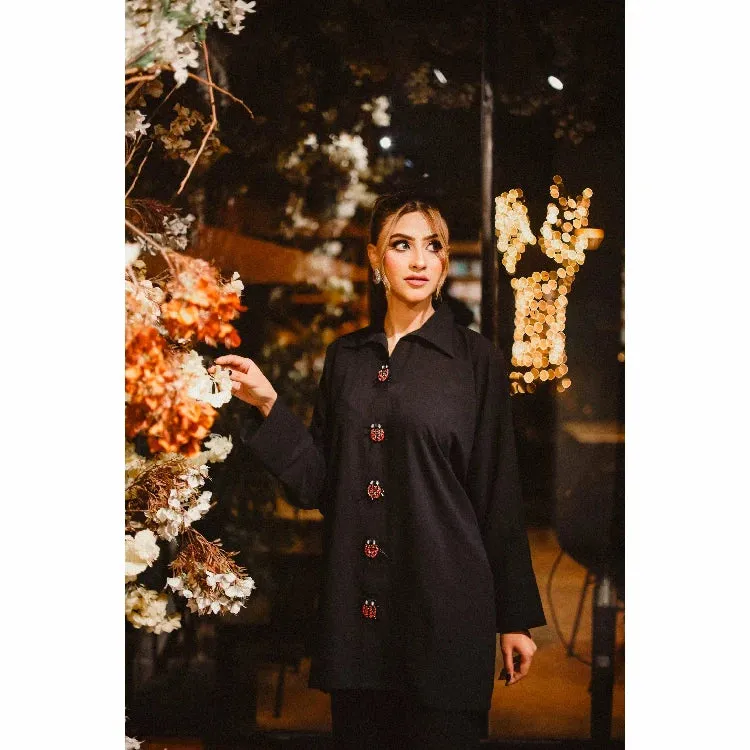 Manahils - Lady Bird Black Co-Ord Set