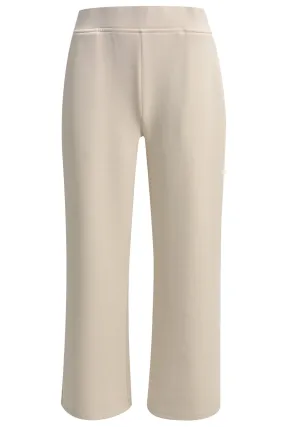 Milano 43-5190-2136 Cream Culotte Trousers with Elastic Waist