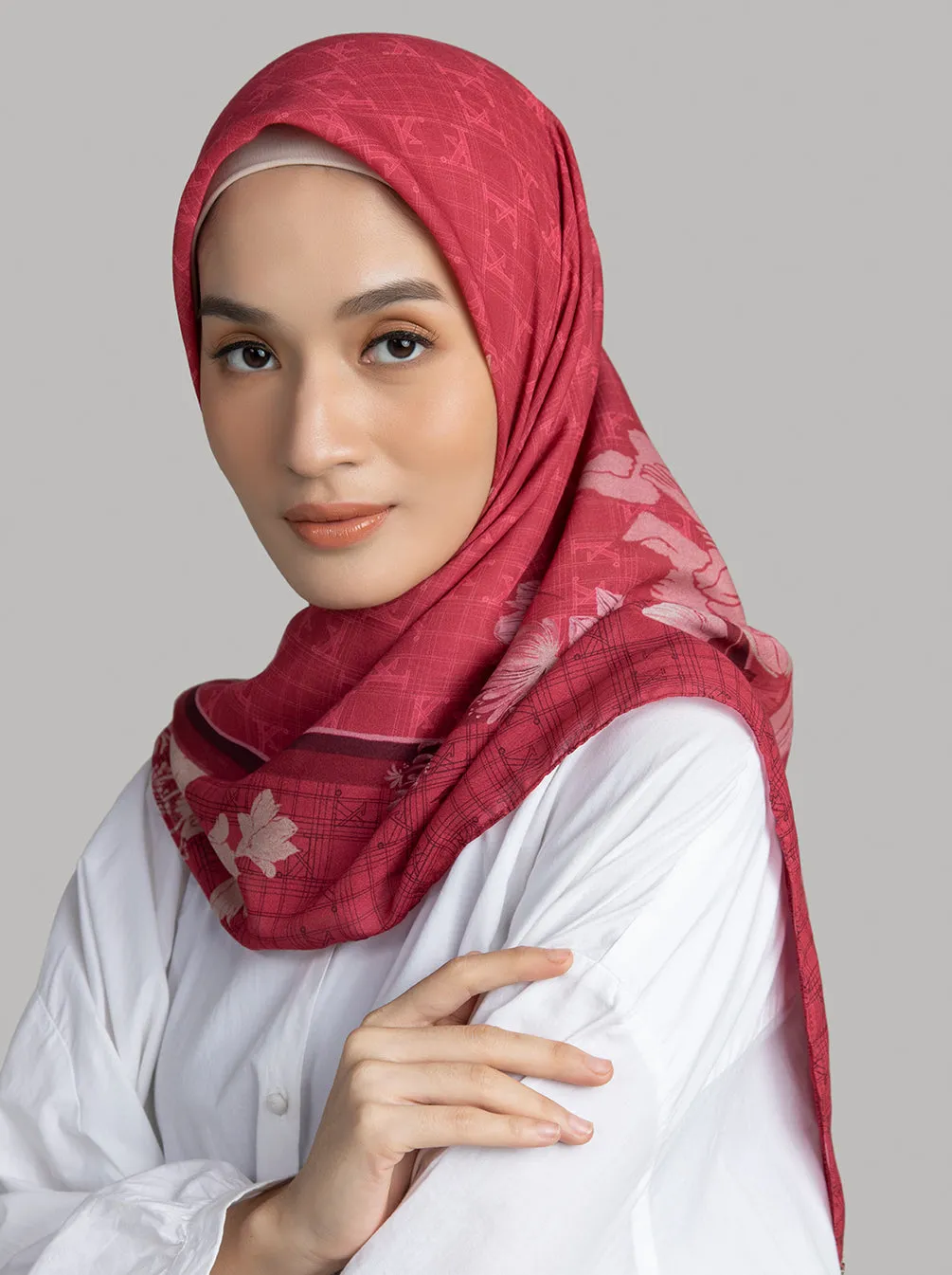 MINERVA SCARF TEABERRY