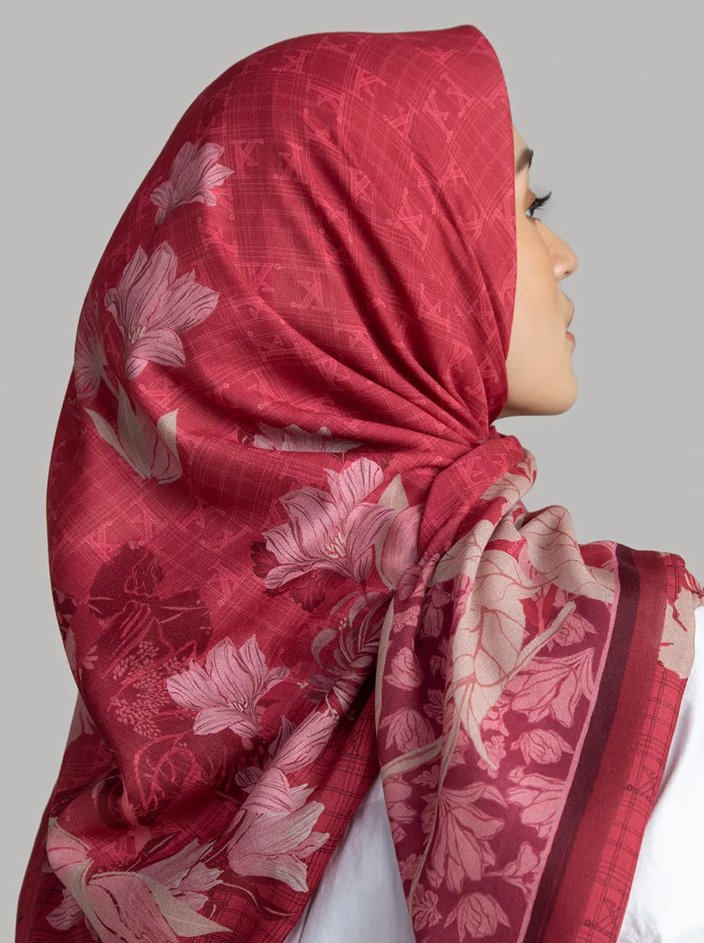 MINERVA SCARF TEABERRY
