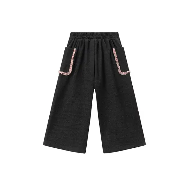 Newness Balloon Sleeve Blouse with wide leg culottes