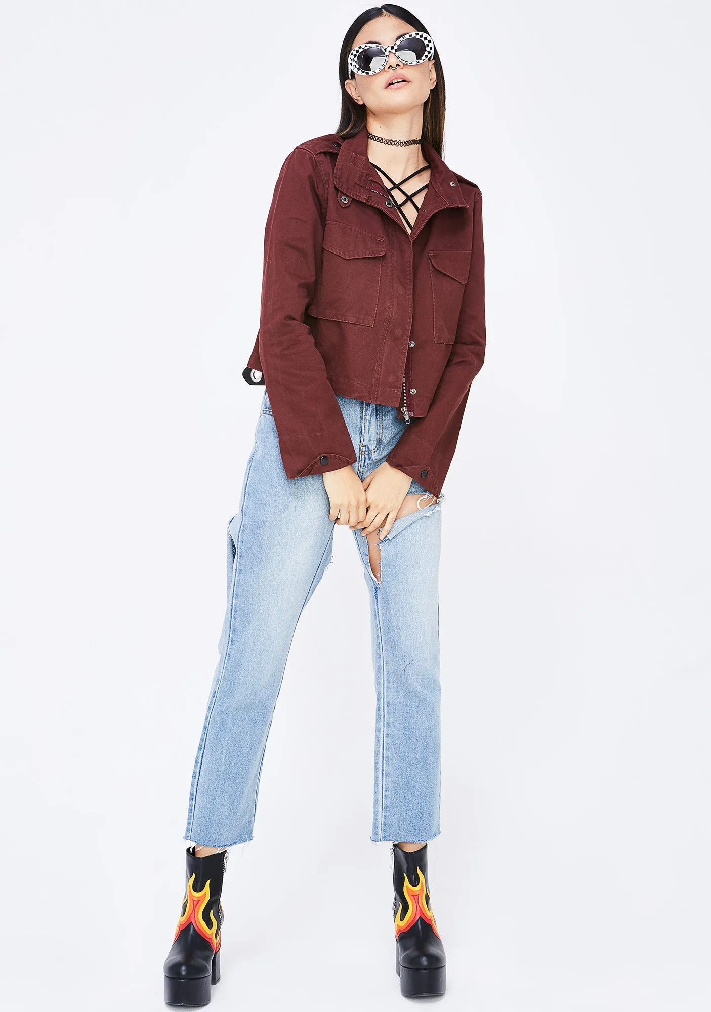 No Comment Cropped Jacket