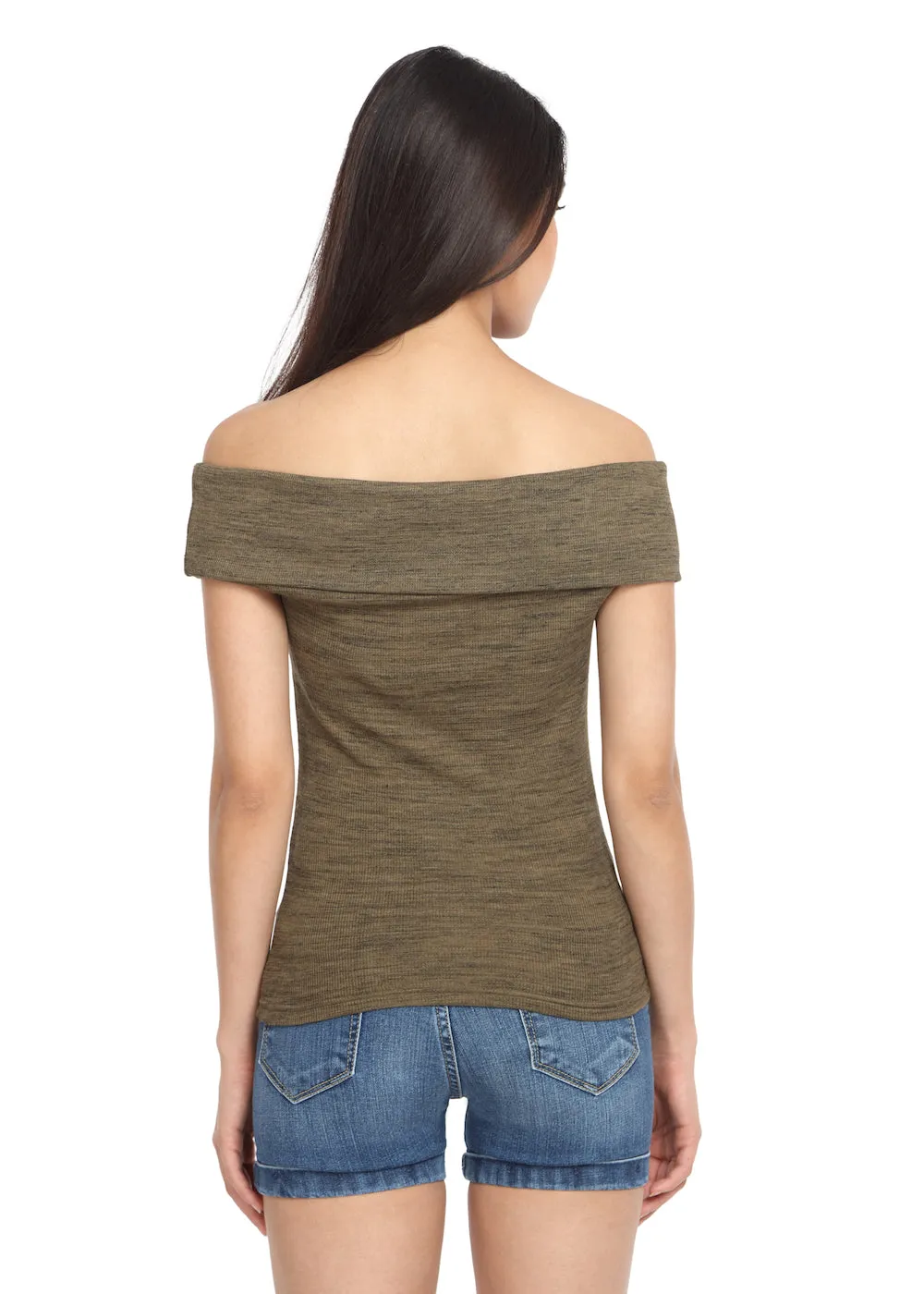 Olive Fold Over Top