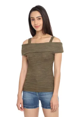 Olive Fold Over Top