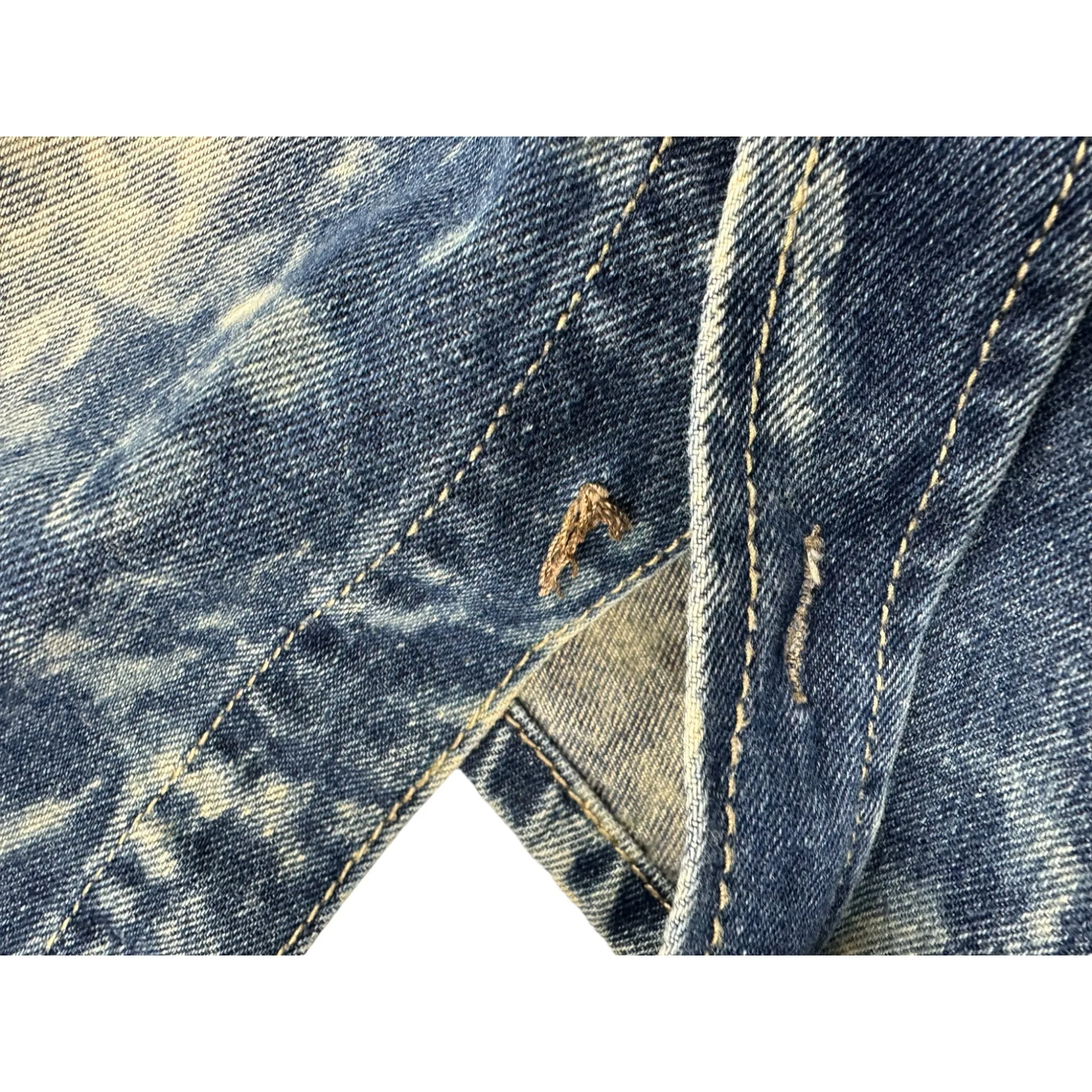 RED APE "FADE" JEAN JACKET - (L)