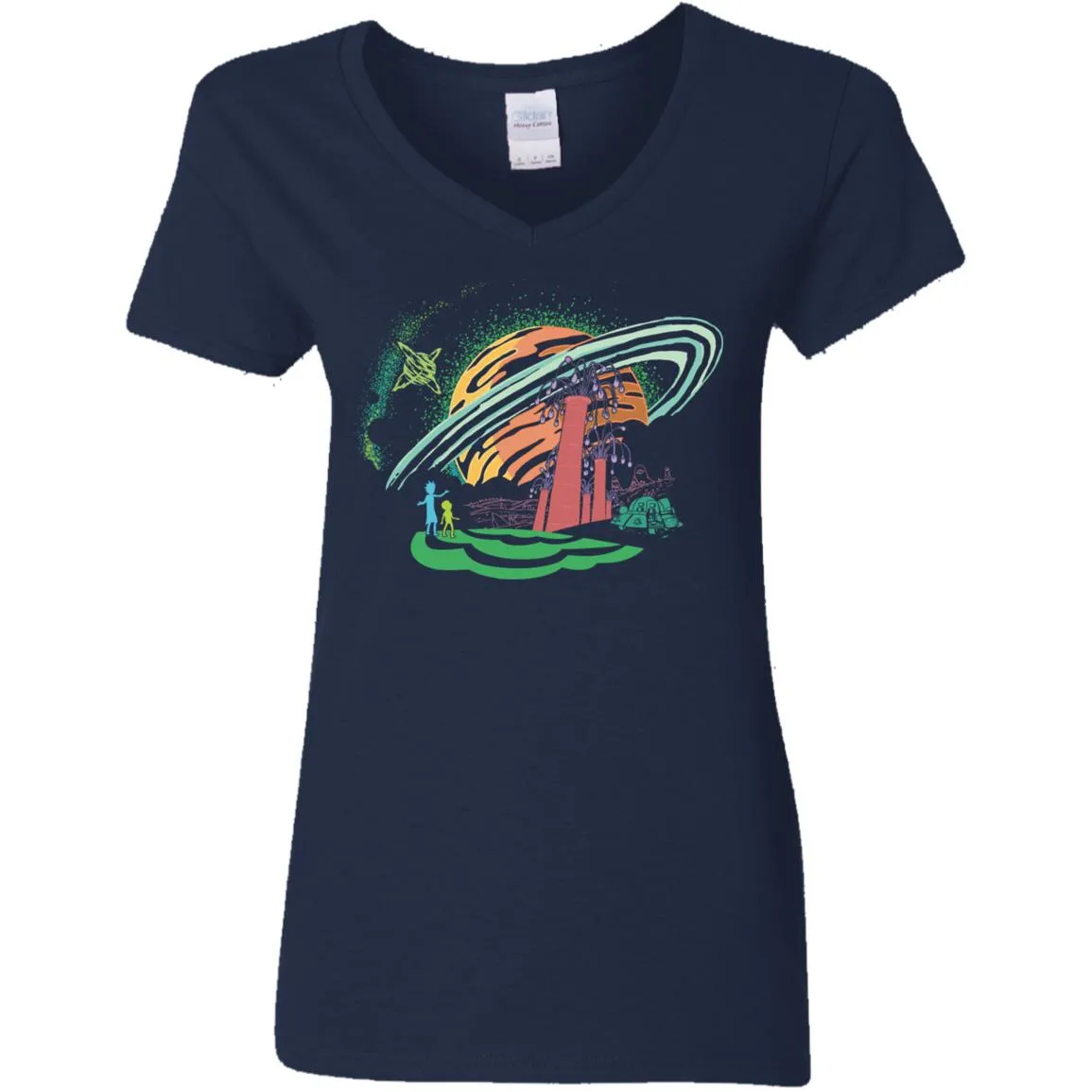 Rick And Morty Dimension Women V-Neck T-Shirt