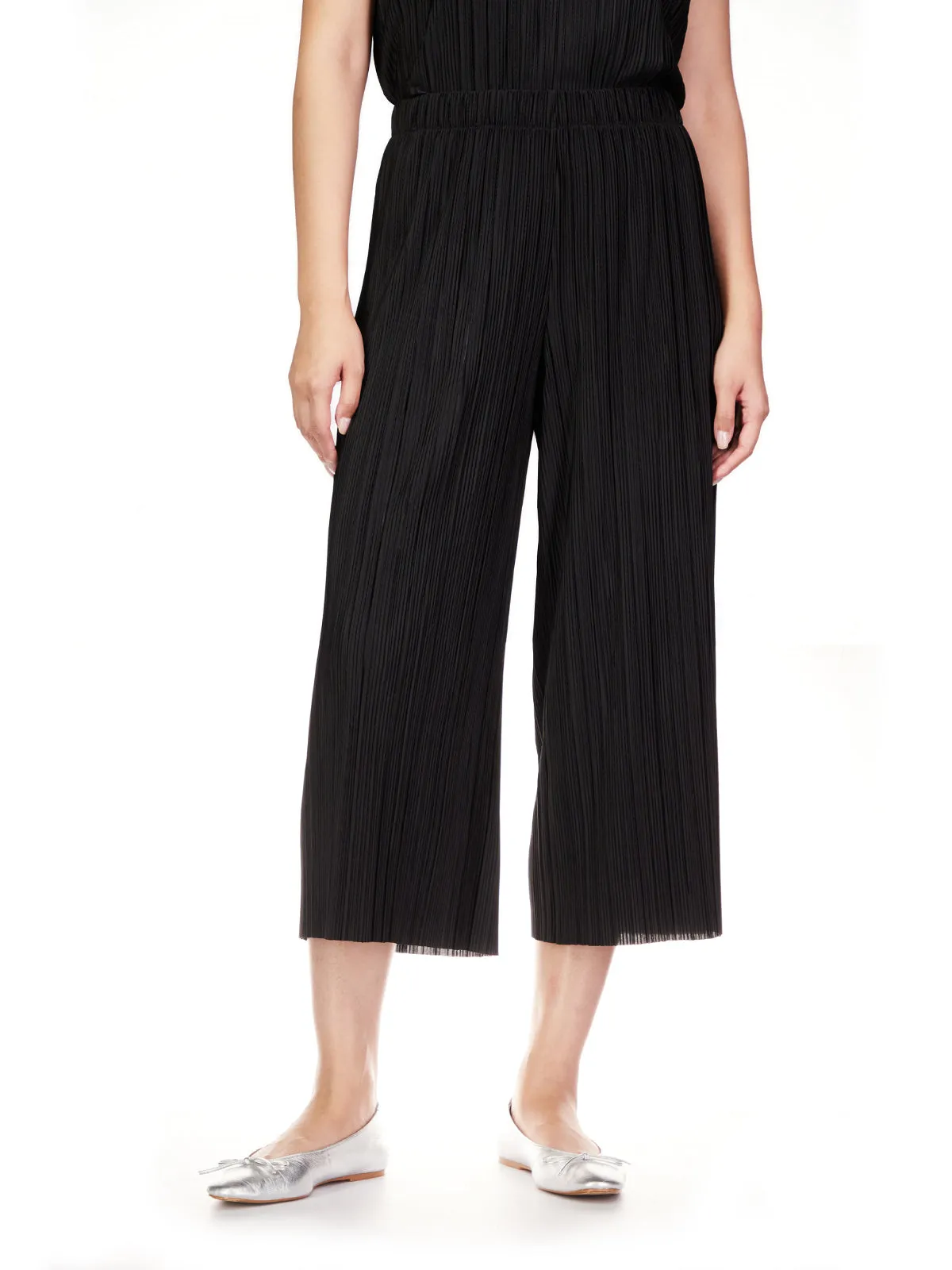 Sanctuary - Plisse Culotte Pants in Black
