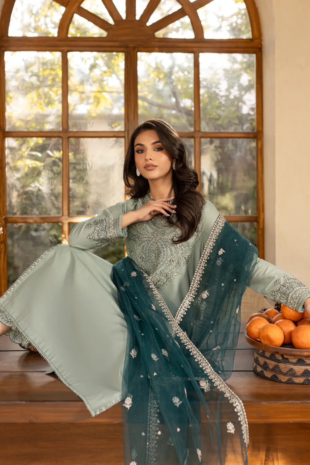 Sea Sand Embroidered 2Pc-3Pc Set