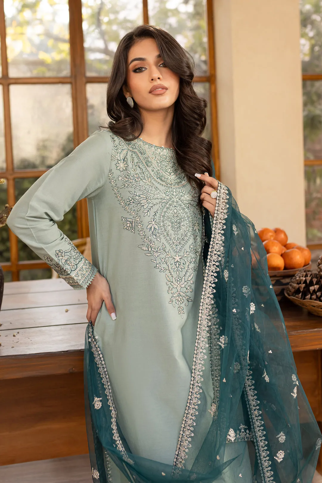 Sea Sand Embroidered 2Pc-3Pc Set