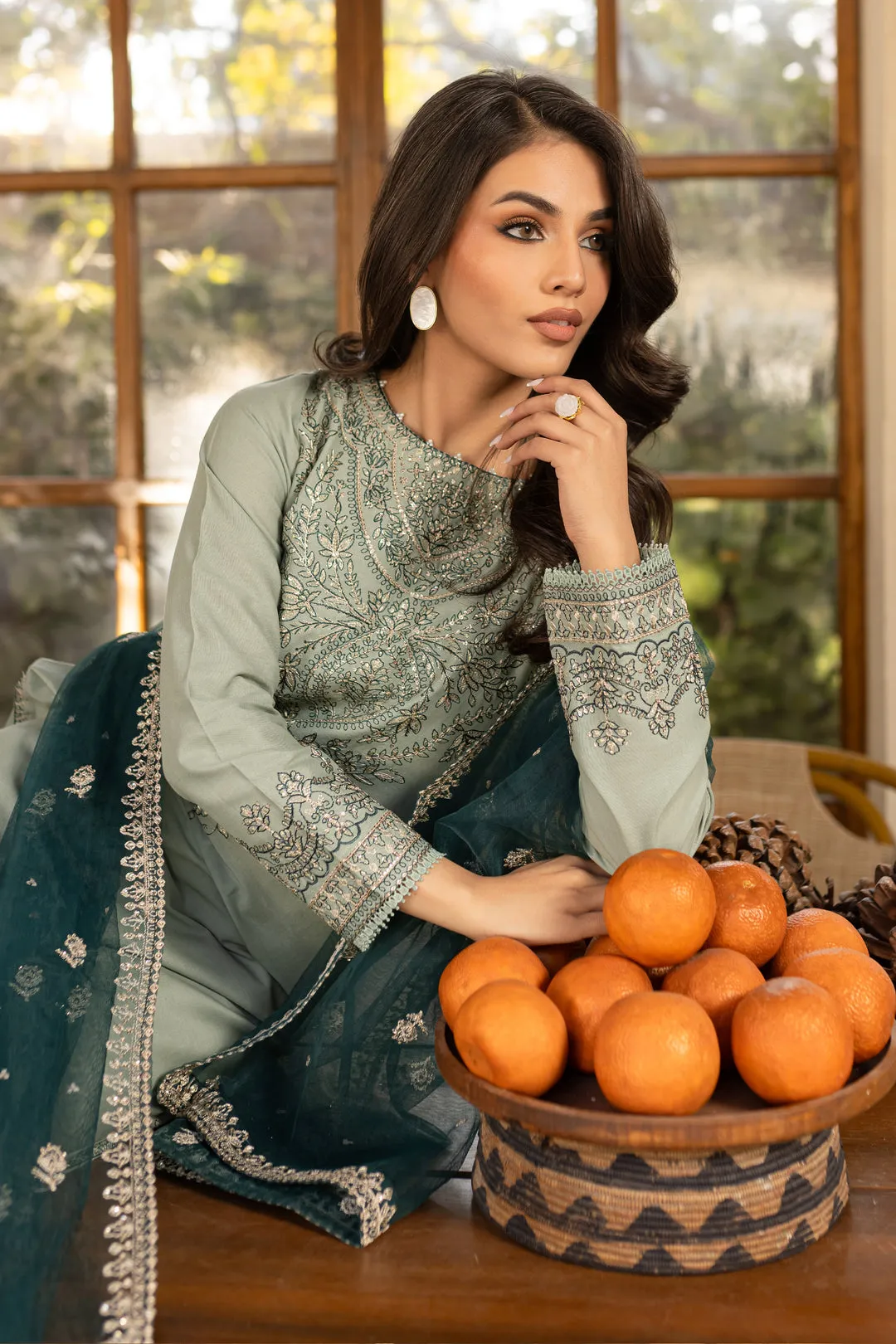 Sea Sand Embroidered 2Pc-3Pc Set