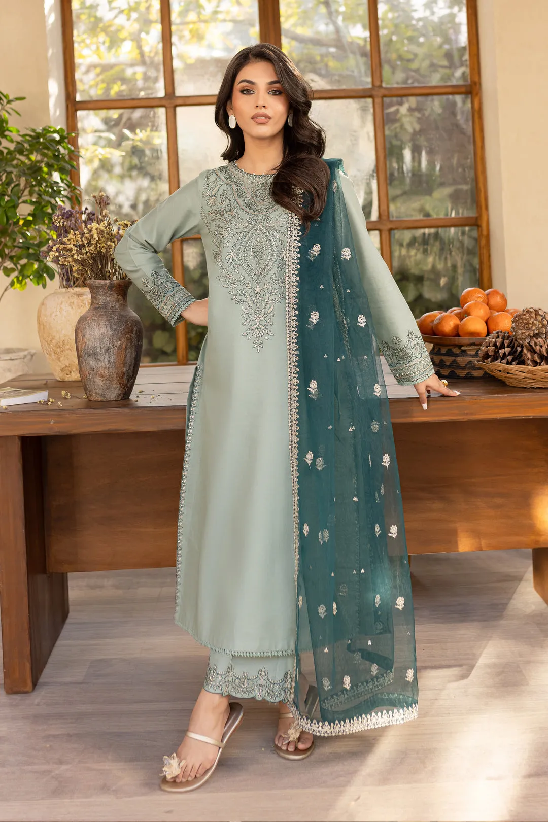 Sea Sand Embroidered 2Pc-3Pc Set