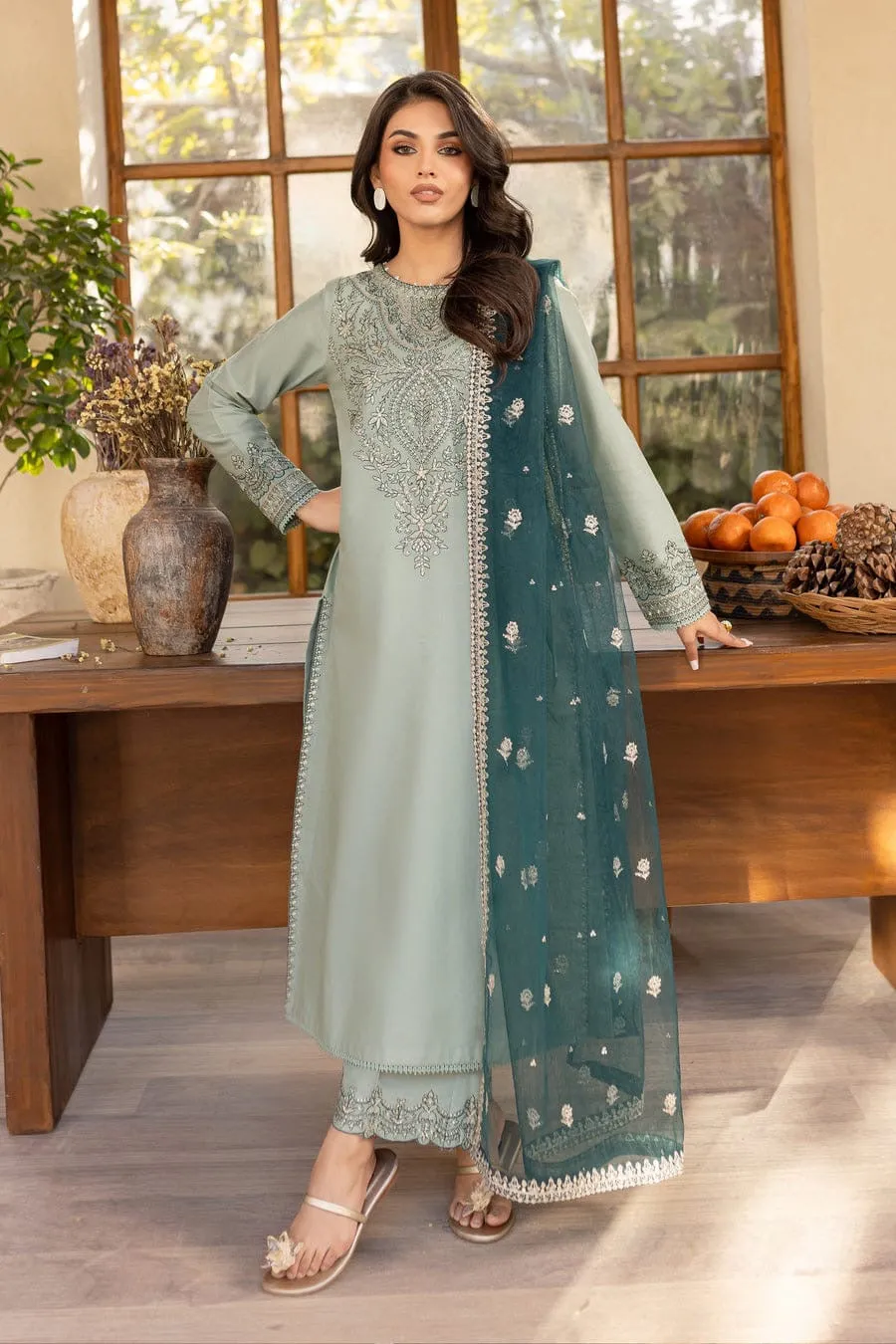 Sea Sand Embroidered 2Pc-3Pc Set