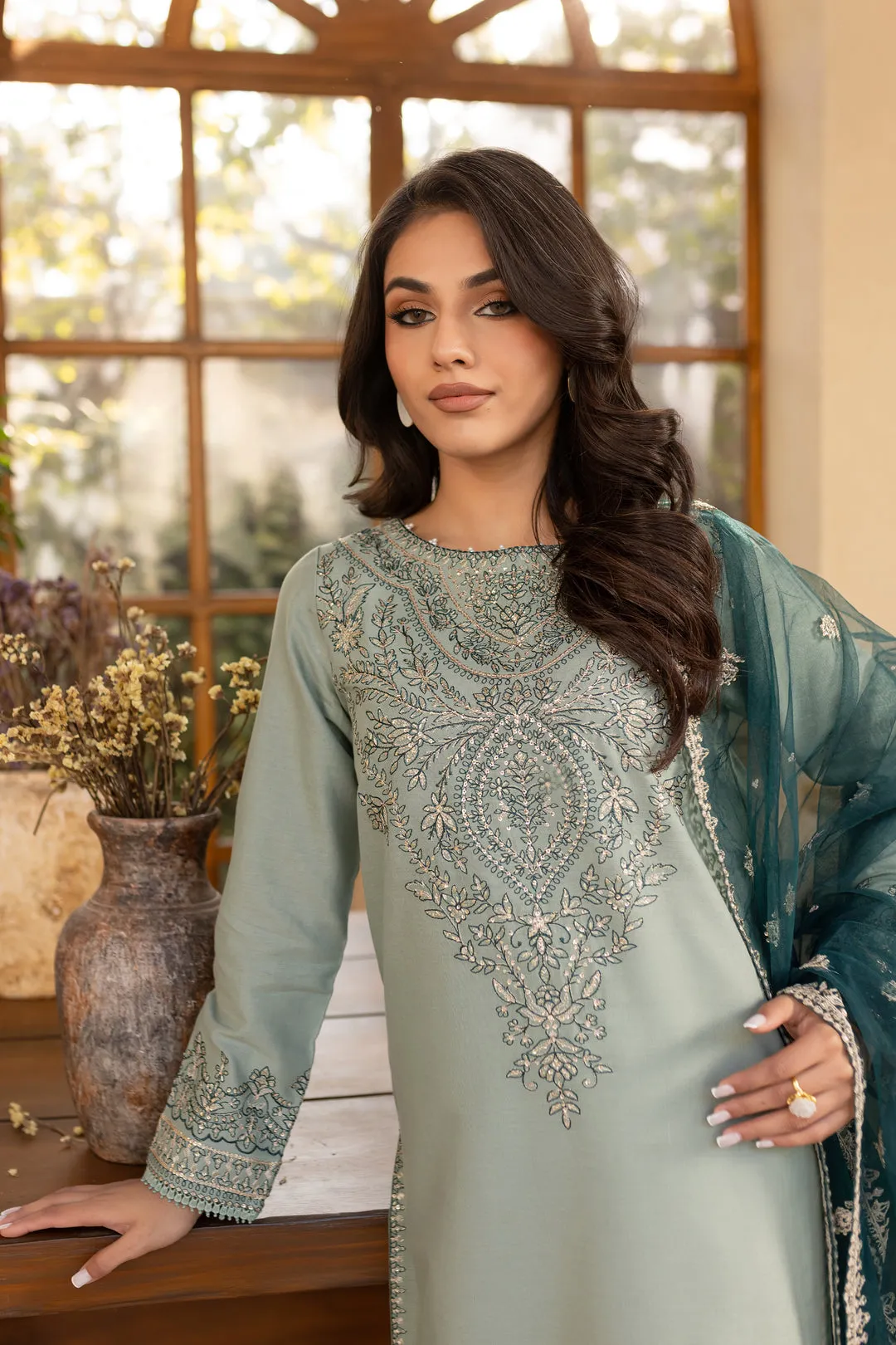Sea Sand Embroidered 2Pc-3Pc Set